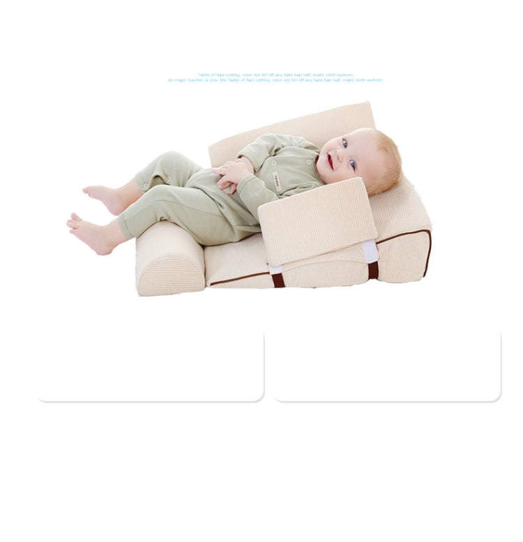 Baby Sofa Adjustable Children Childs Infant Portable Seat Chair Memory Foam Breast-Feeding Crate Box Armchair Sofa Bed Folding, Size:Multi-angle double-layer models (15-20-25-30 degrees)