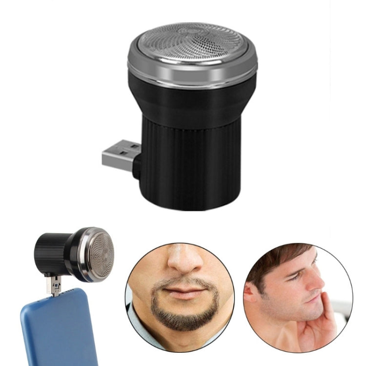 2PCS Electric USB Shaver Mini Portable Plug In Travel Razor