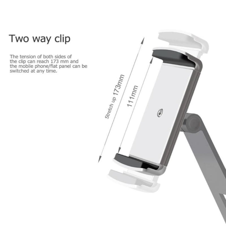 AP-7X Universal Aluminum Stand Desk Mount Holder for 4.7-9.7 inch Phone & Tablet PC