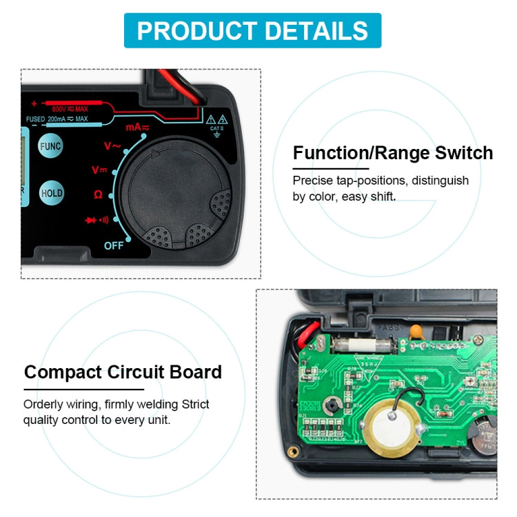AllSun EM3081 Digital Multimeter Measuring DC and AC Voltage Diagnostic Tester