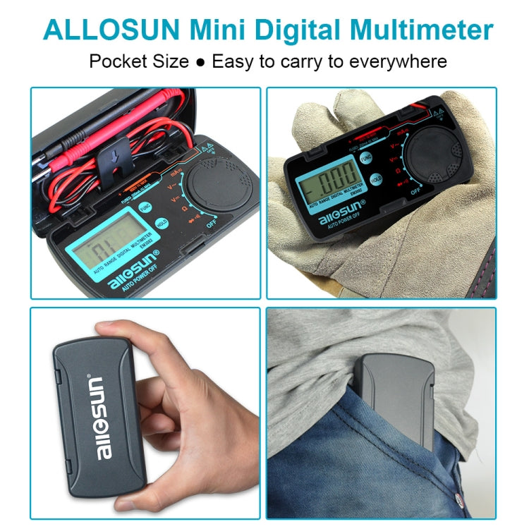 AllSun EM3081 Digital Multimeter Measuring DC and AC Voltage Diagnostic Tester