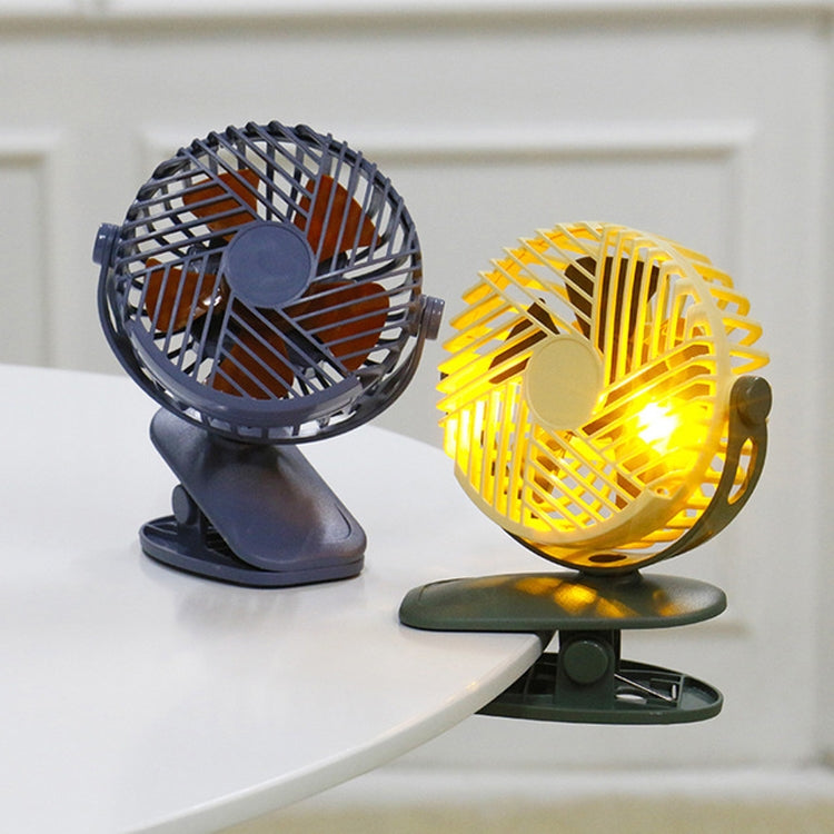 Creative Baby Stroller Clip Charging Dormitory Desktop Small Night Light Electric Fan