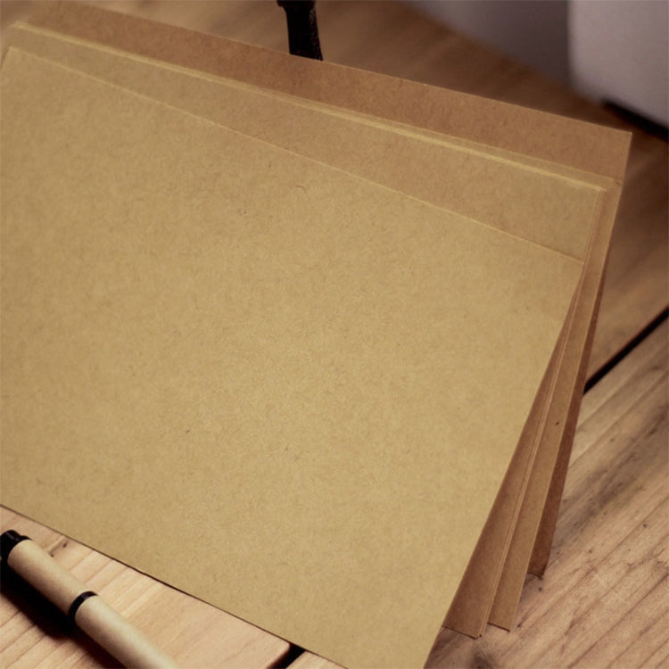 50 PCS/Set Letterhead Nostalgic Retro Kraft Paper Thick Letter Paper Horizontal Line, Size:B5 18Ã—25cm