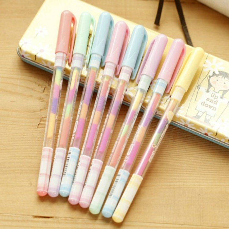 2 PCS Creative Stationery Colour Fluorescent Pen Gel Pens Office School Supplies Writing Painting Pens, Random Color Delivery
