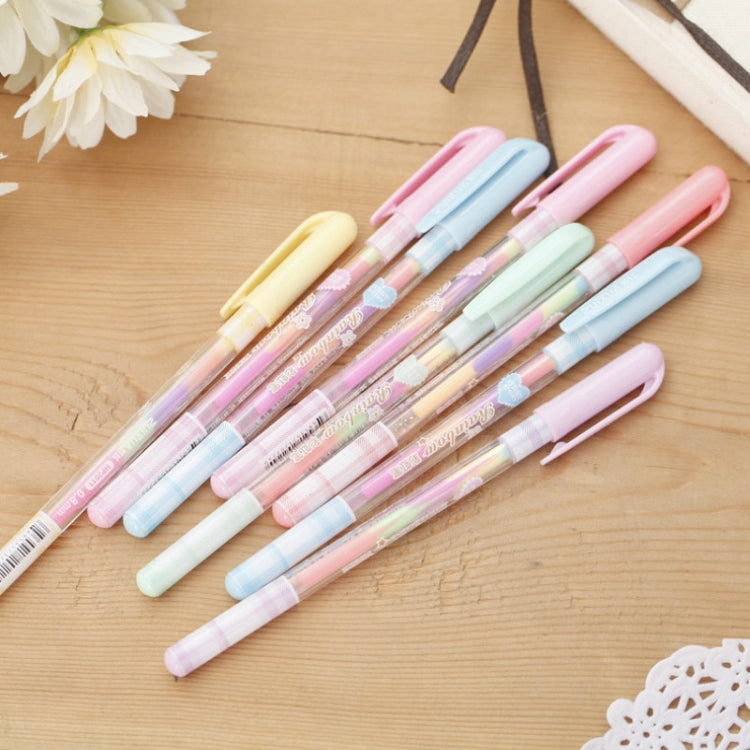 2 PCS Creative Stationery Colour Fluorescent Pen Gel Pens Office School Supplies Writing Painting Pens, Random Color Delivery
