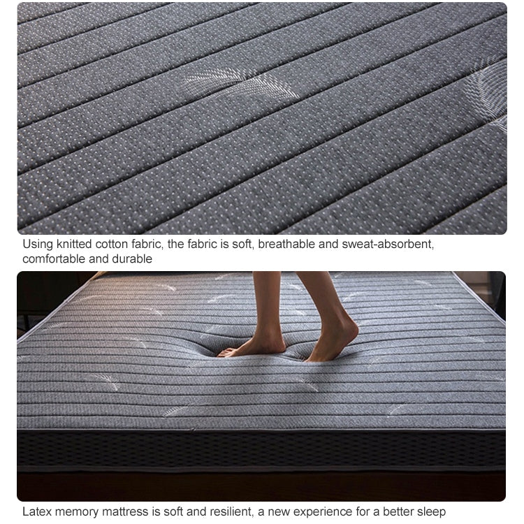 Natural Latex Memory Foam Filled Stereo Breathable Mattress, Thickness:6cm, Size:120X200 cm