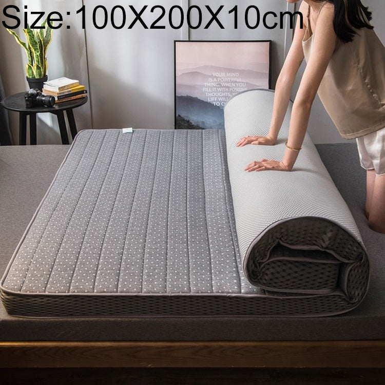 Natural Latex Memory Foam Filled Stereo Breathable Mattress, Thickness:10cm, Size:100X200 cm