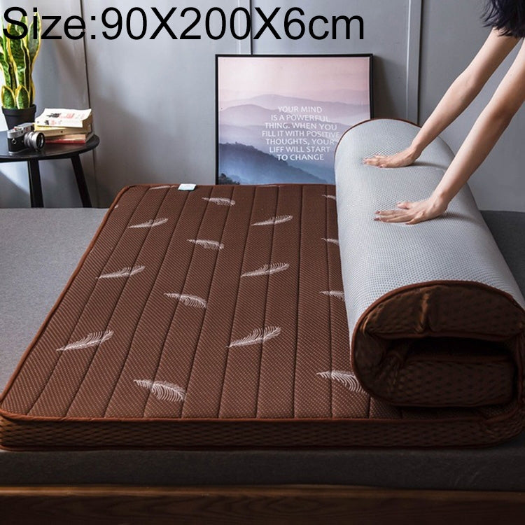 Natural Latex Memory Foam Filled Stereo Breathable Mattress, Thickness:6cm, Size:90X200 cm