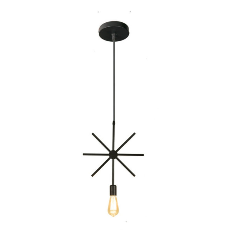 Simple and Creative Wrought Iron Geometric Chandelier Bar Exhibition Hall Clothing Store Restaurant Hotel Decorative Light without Light Bulb