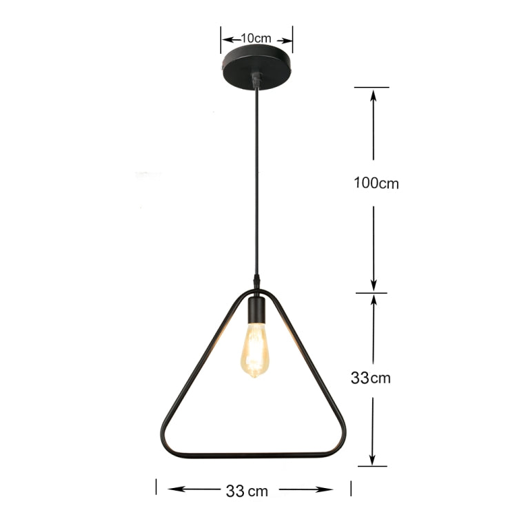 Simple and Creative Wrought Iron Geometric Chandelier Bar Exhibition Hall Clothing Store Restaurant Hotel Decorative Light with LED Light Bulb