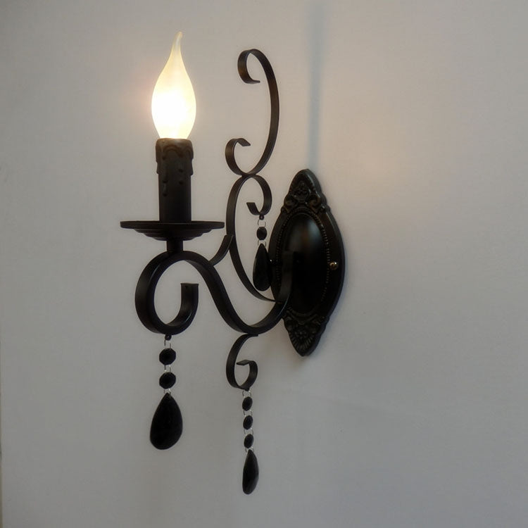 Classic Retro Double Heads Candle Light Metal Creative Personality LED Wall Lamps