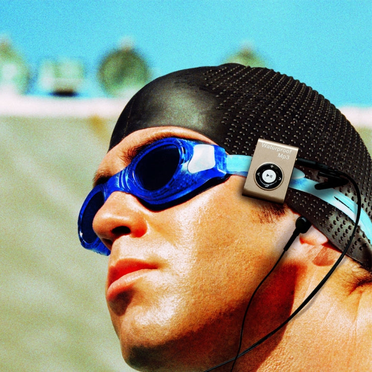 C26 IPX8 Waterproof Swimming Diving Sports MP3 Music Player with Clip & Earphone, Support FM, Memory:4GB