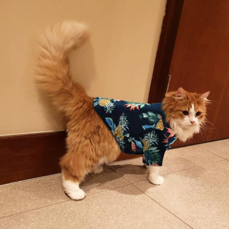 Fashion Pet Clothes Pet Printed Cotton Shirt, Size: L