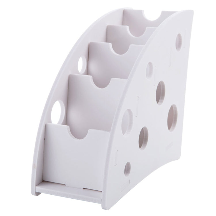 Creative Hotel Remote Control Multi-function Desktop Plastic Storage Box, Colour:  flower vine B model (remote control storage box)( white 19*17*9)