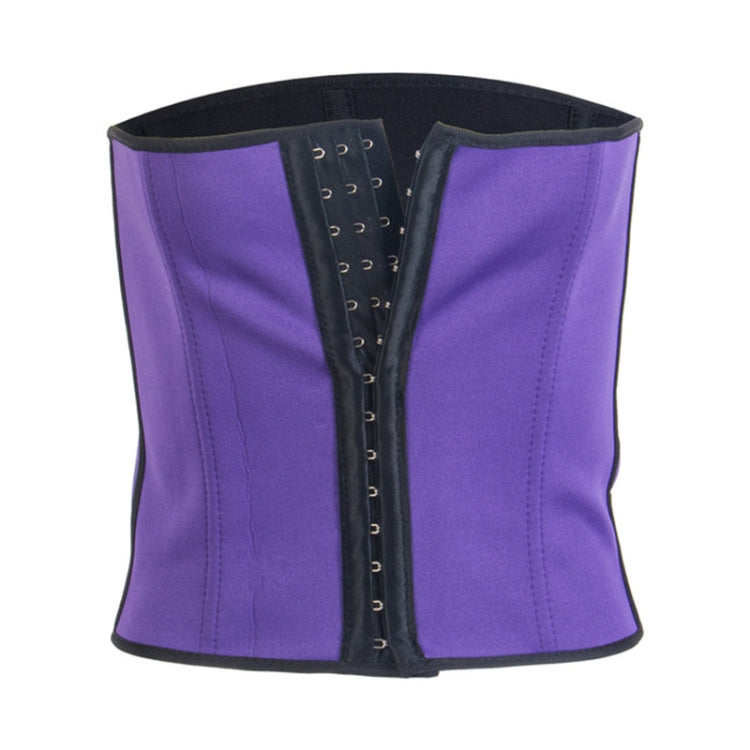 Lady Elastic Latex Steel Bone Buckle Toning Body Lifting Hips Slimming Waist Belt, Size: S