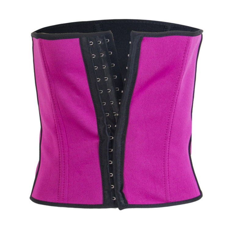 Lady Elastic Latex Steel Bone Buckle Toning Body Lifting Hips Slimming Waist Belt, Size: S