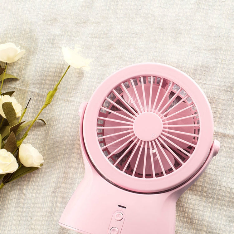 Two-in-one Lamp USB Fan Charging Mini Office Desktop Handheld Fan