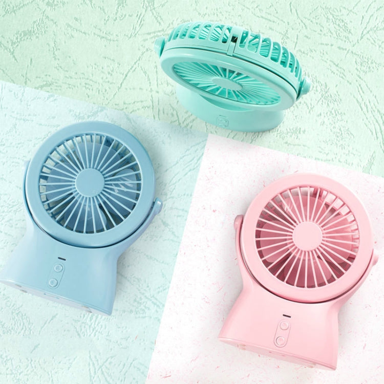 Two-in-one Lamp USB Fan Charging Mini Office Desktop Handheld Fan