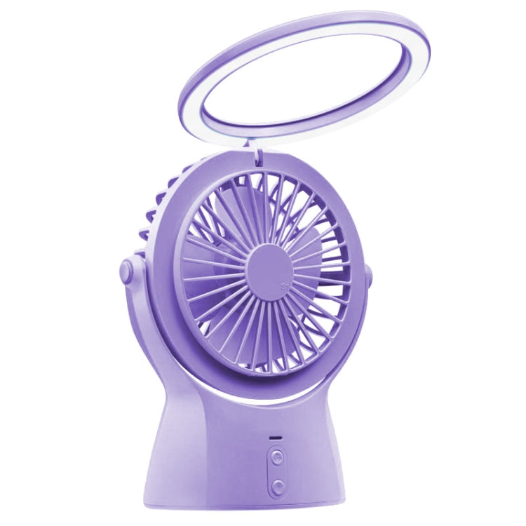 Two-in-one Lamp USB Fan Charging Mini Office Desktop Handheld Fan