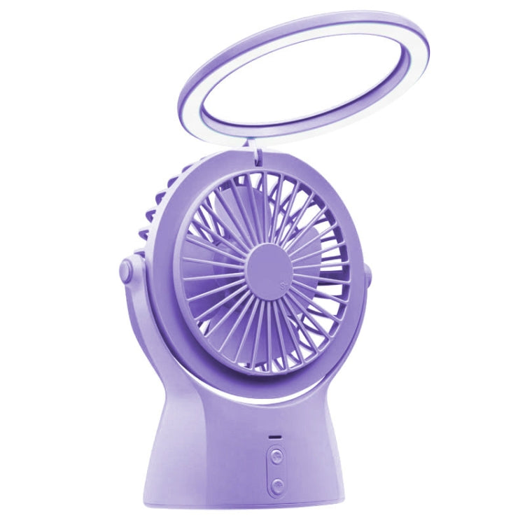Two-in-one Lamp USB Fan Charging Mini Office Desktop Handheld Fan