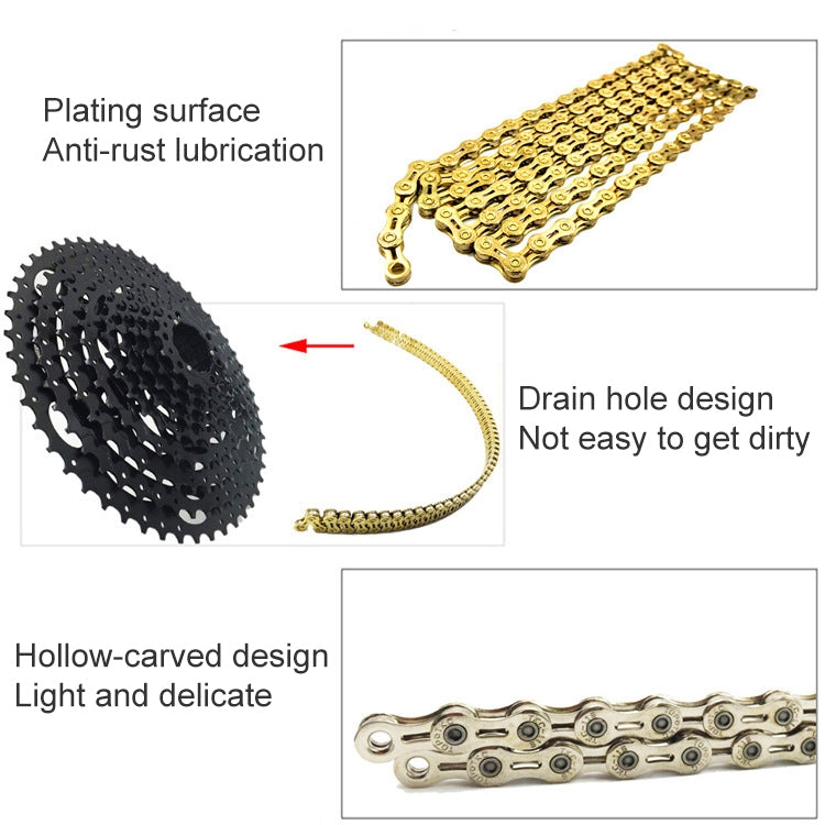 Dead Fly Mountain Road Folding Bicycle Chain Boxed Single Speed Shift Bicycle Accessories