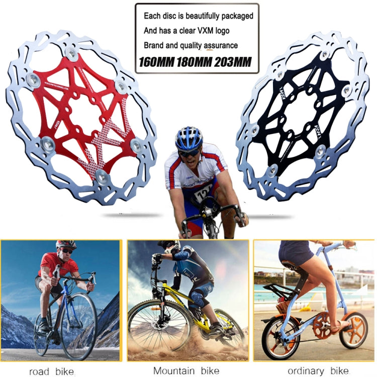 VXM Bicycle Mountain Bike Floating Brake Disc Brake 160mm