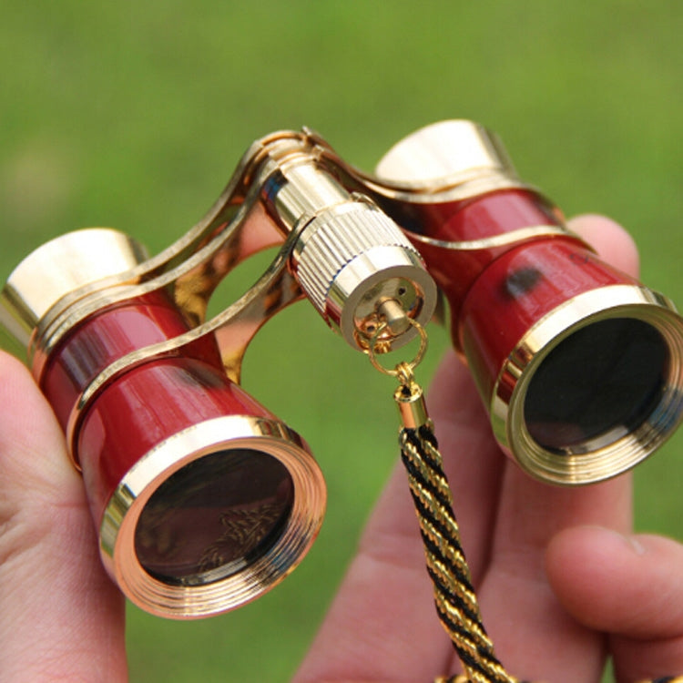 Metal 3 X 25 Lady With Handle Chrome Double Cylinder Telescope