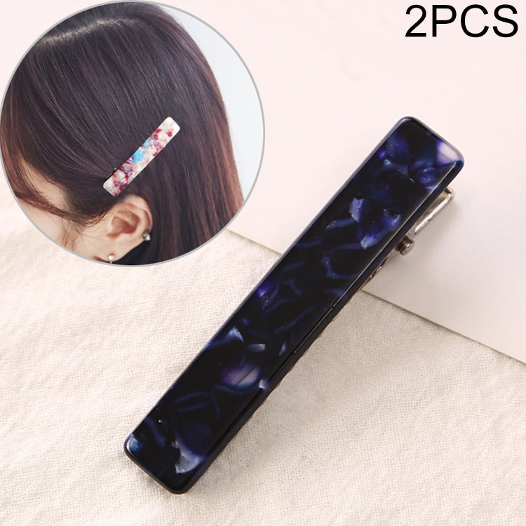 2 PCS Women Acetate Long  Barrettes Elegant Hairpins Hair Accessories