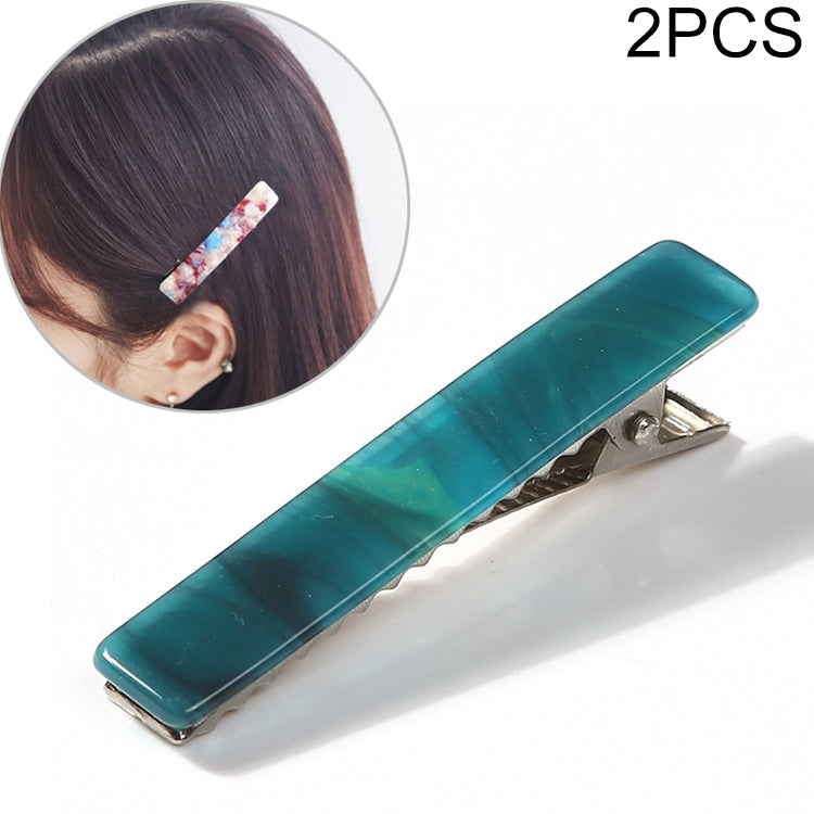 2 PCS Women Acetate Long  Barrettes Elegant Hairpins Hair Accessories