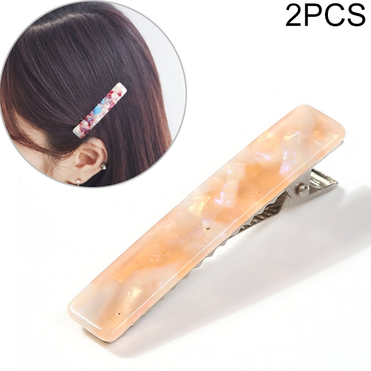 2 PCS Women Acetate Long  Barrettes Elegant Hairpins Hair Accessories