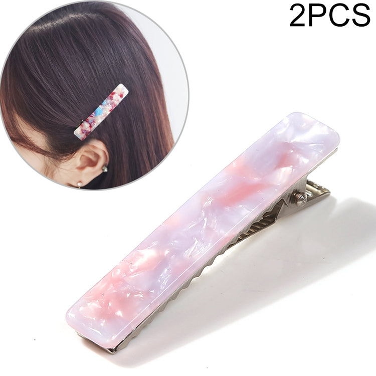 2 PCS Women Acetate Long  Barrettes Elegant Hairpins Hair Accessories