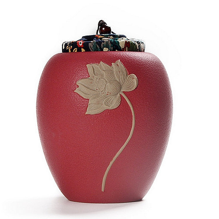 Medium Stoneware Black Pottery Seal Saving Tea Can Tea Pot