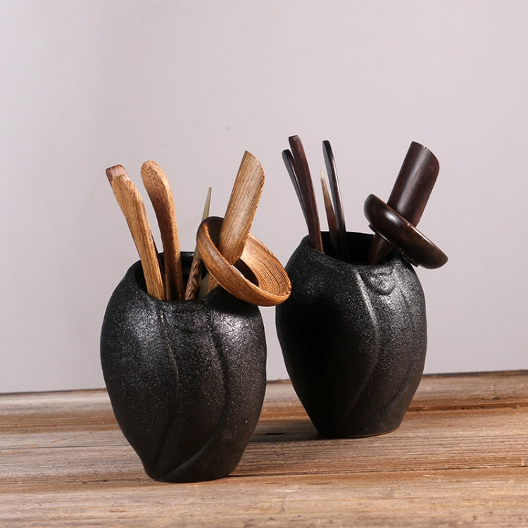 Solid Wood Tea Clip Tea Spoon Tea Ceremony Six Gentleman Suit Combination, Colour: Chicken Wings