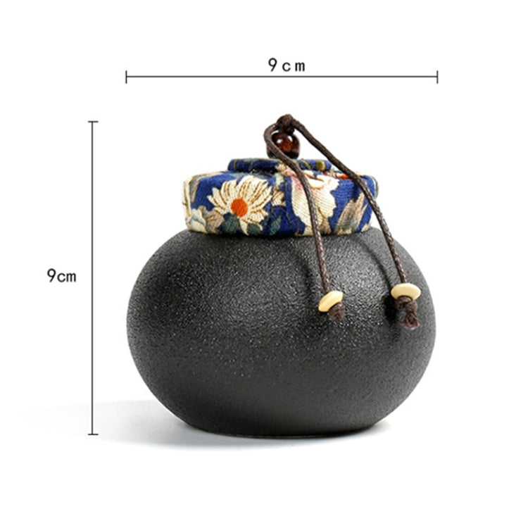 Genuine Geyao Tea Cans High Quality Ceramic Double Cans Tea Pot Ceramics(Black pottery tea pot)