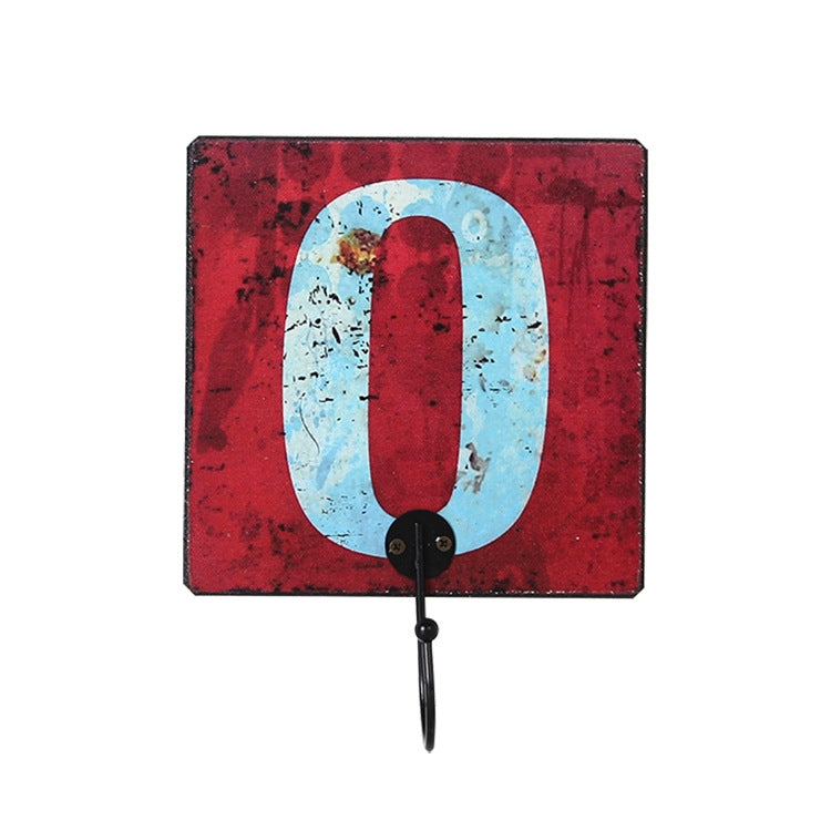 Retro Creative Number Hooks Coat Hook Wall Decoration Wall Hanging