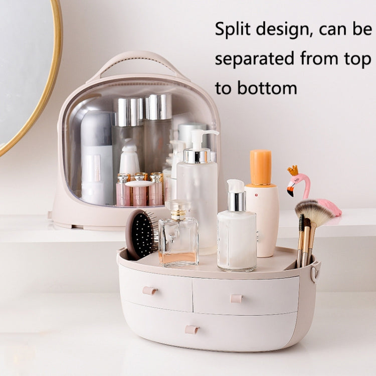 Cosmetic Storage Box Desktop Dustproof Multifunctional Jewelry Rack