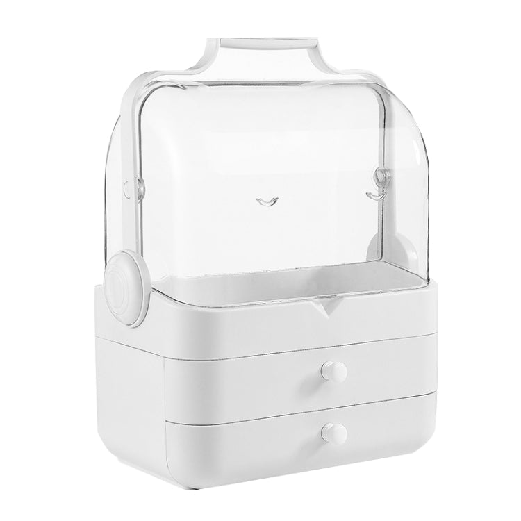 Cosmetic Storage Box Desktop Storage Dustproof Flip Cosmetic Case