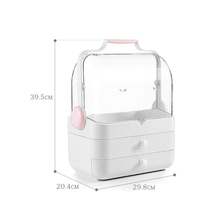 Cosmetic Storage Box Desktop Storage Dustproof Flip Cosmetic Case
