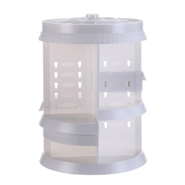 360 Degree Rotating Makeup Storage Box Diamond Shape Drawer Multilayer Dresser Desktop Shelf With Drawer