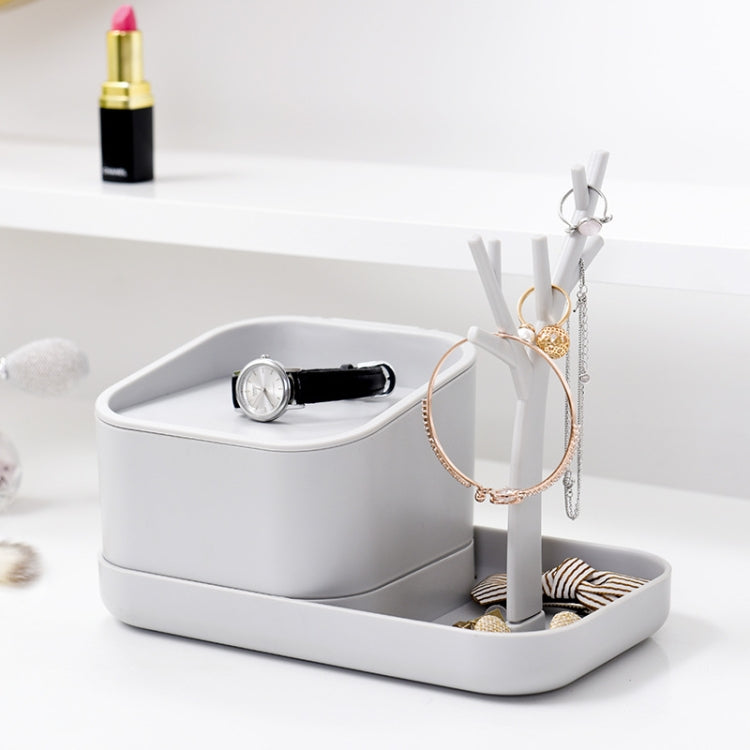Creative Multi-function Mini Desktop Jewelry Storage Box Pendant Storage Rack