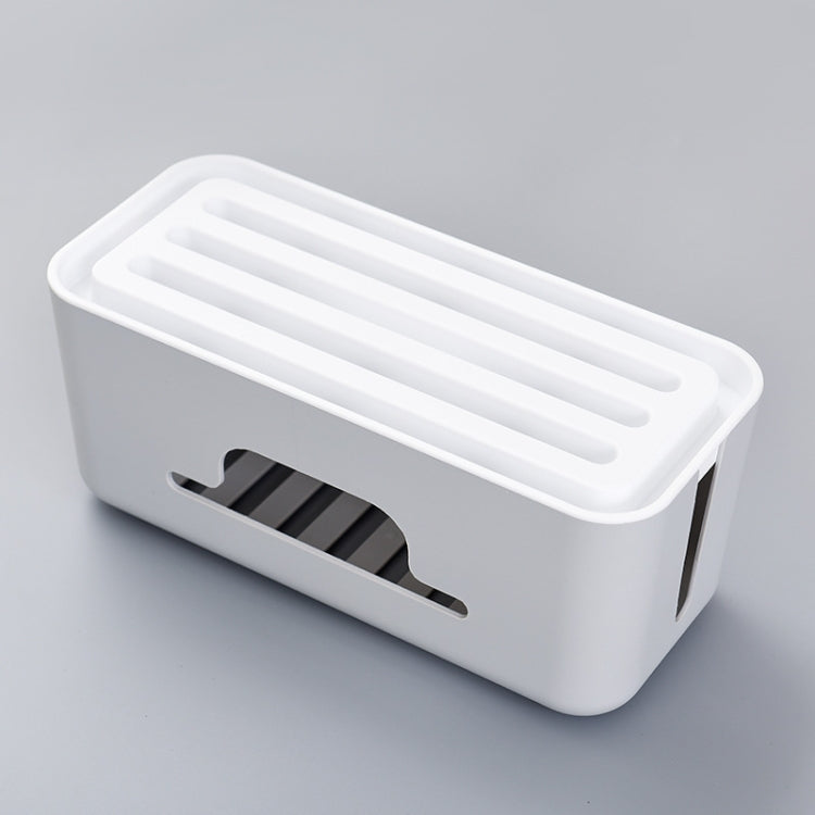 Plastic Desktop Wire Trim Box Charging Cable Patch Panel Storage Box