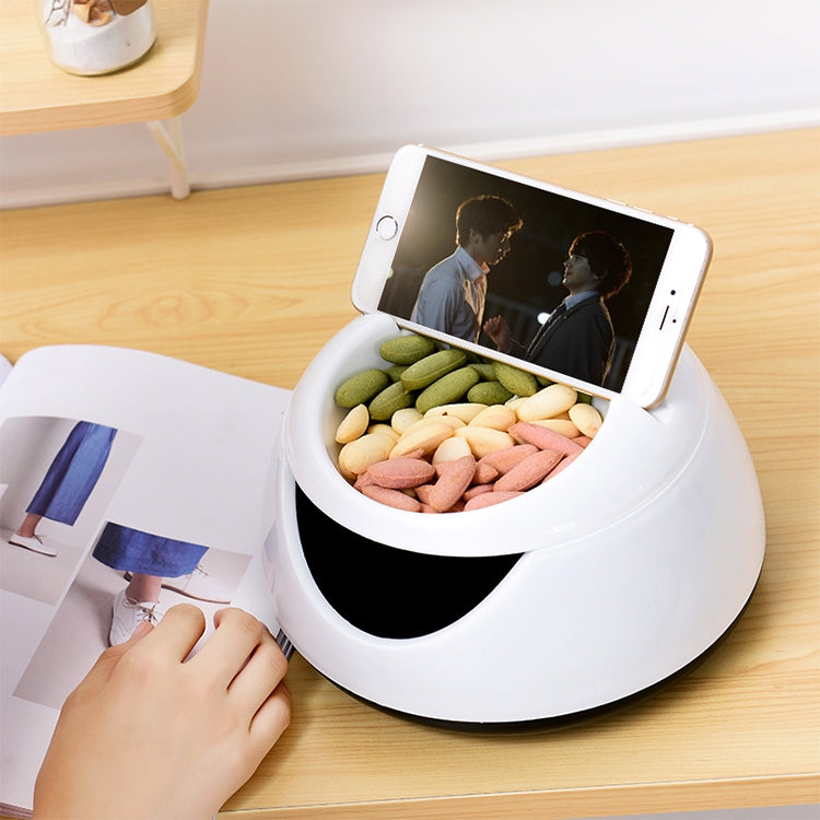 Plastic Creative Lazy Fruit Plate Double-layer Melon Storage Box Separate Round Storage Box