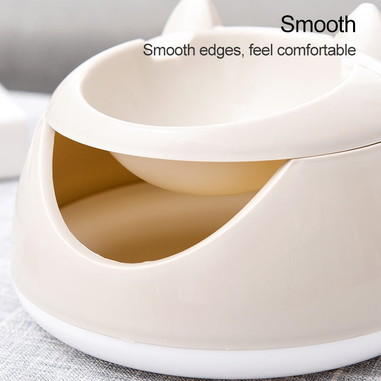 Plastic Creative Lazy Fruit Plate Double-layer Melon Storage Box Separate Round Storage Box