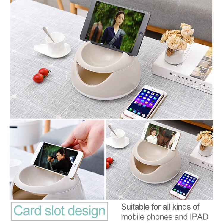 Plastic Creative Lazy Fruit Plate Double-layer Melon Storage Box Separate Round Storage Box