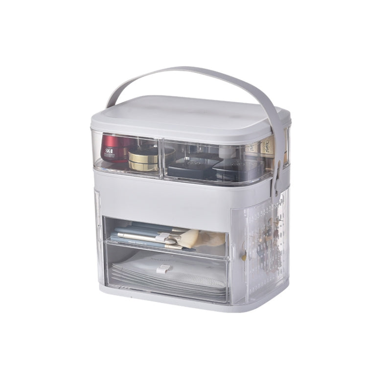 Multi-function Portable Pull-out Flip Cosmetic Jewelry Storage Box