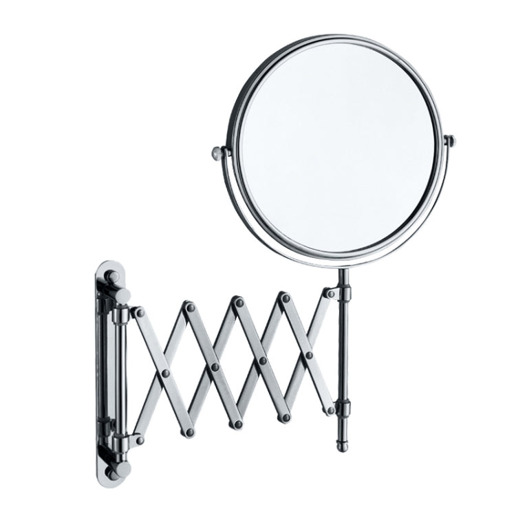 Wall-Mounted Hotel Vanity Mirror Folding Double-Sided Bathroom Mirror, Size: 6 inch