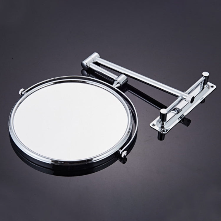 Wall-Mounted Hotel Vanity Mirror Folding Double-Sided Bathroom Mirror Beauty Mirror, Size: 6 inch