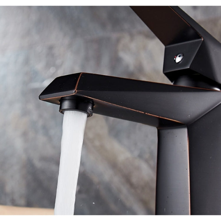 Hardware Faucet Bathroom Hot & Cold Water Faucet, Specification: Black 99508