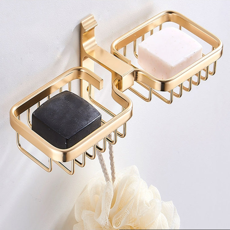 Bathroom Space Aluminum Non-Perforated Soap Dispenser Wall-Mounted Drain Rack