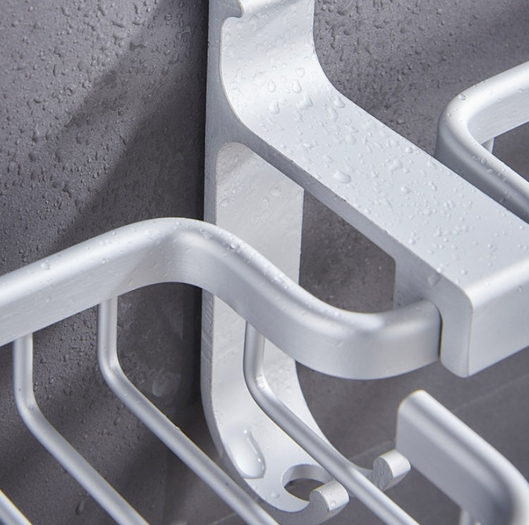 Bathroom Space Aluminum Non-Perforated Soap Dispenser Wall-Mounted Drain Rack